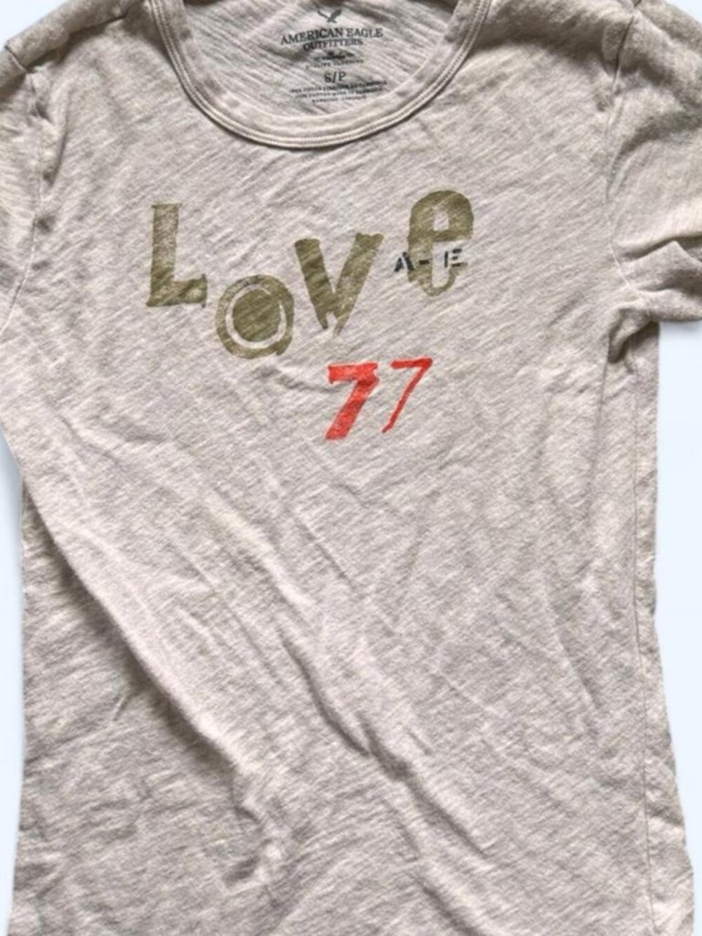 Vintage Y2K American Eagle "Love 77" Graphic Tee